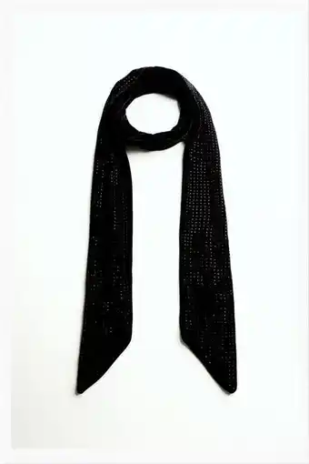 ZARA Foulard terciopelo brillos oferta