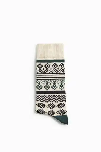 ZARA Calcetines jacquard geométrico oferta