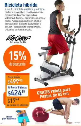 TVentas Bicicleta Hibrida Life Gear oferta