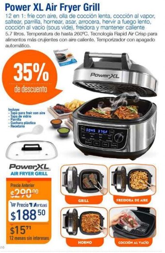 TVentas Power XL Air Fryer Grill oferta