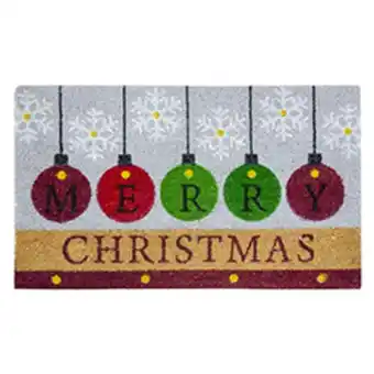 Boyacá Alfombra 45x75cm yute merry christmas bolas oferta