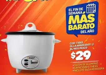Olla Arrocera 1,2 BL/NEG Imaco