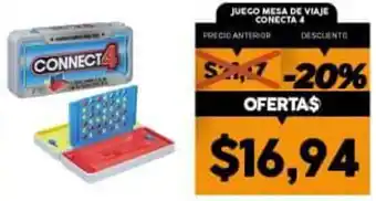 Jueco Mesa de Viaje Conecta 4