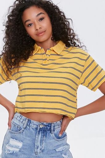 Forever 21 Striped polo shirt oferta