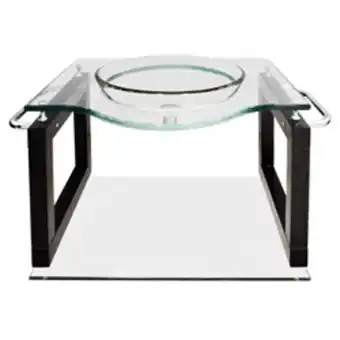 Boyacá Mueble de baño aéreo con lavamanos y mesón de vidrio 70x56cm oferta