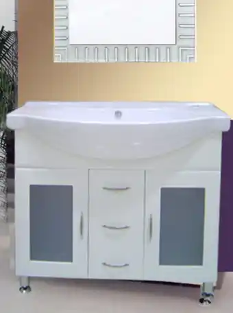Boyacá Mueble de baño con lavamanos y 3 cajones en el medio 100x51cm oferta
