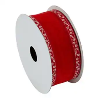 Boyacá Cinta navideña roja blanca bastón 1 1/2"x10yds oferta
