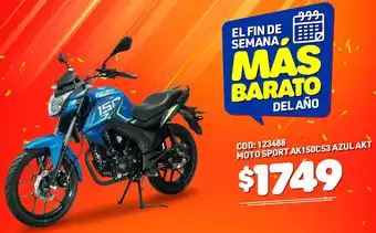 Artefacta Moto Sport AK150CS3 Azul AKT oferta