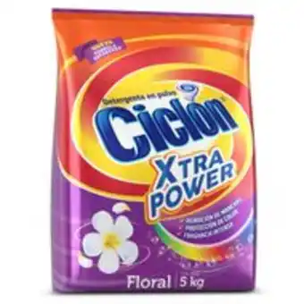 Detergente en polvo ciclón ultra floral 5 kg