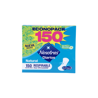 Akí Nosotras protectores respirables x 150 oferta