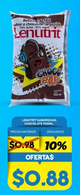 Coral Hipermercados Lenutrit Saborizada Chocolate 900 ml oferta