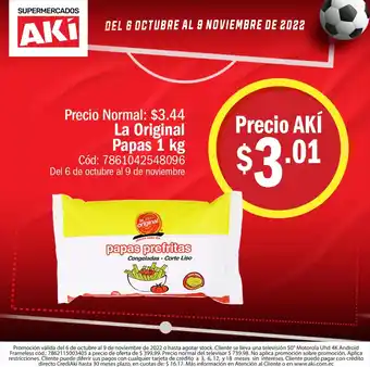 Akí La Original Papas 1 kg oferta
