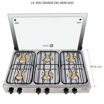 Marcimex Kombo - cocineta a gas pompeya 6q| inox oferta