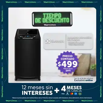 Marcimex Electrolux Lavadora Automatica 18k Negro oferta