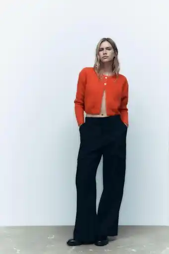 ZARA Chaqueta ochos punto alpaca y lana oferta