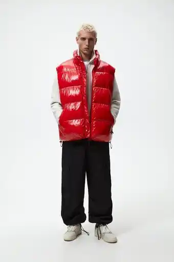 ZARA Chaleco acolchado brillo oferta