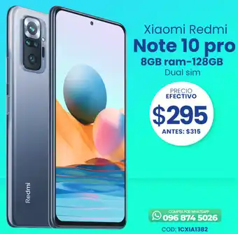 Novicompu Xiaomi Redmi Note 10 Pro 8GB ram-128GB oferta