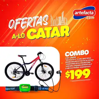 Bicicleta 27.5 Girl Bike Spice Negro Rosado B15127N Aluminio/Audifonos BT5.0 Microfono/6301895 Lampara Deportiva P Cabeza 3 M