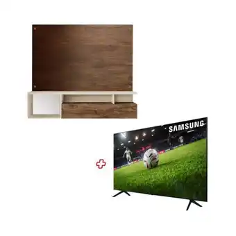 Combo black-tv samsung 55"4k uhd