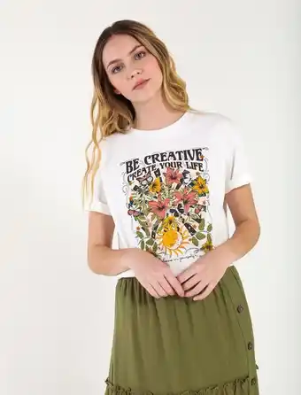 NAF NAF Camiseta clásica con estampado oferta