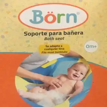 Born malla para banar a recien nacido azul.