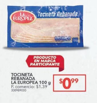 Tia Tocineta rebanada la europea 100g oferta