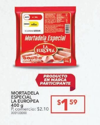 Tia Mortadela especial la europea 400g oferta