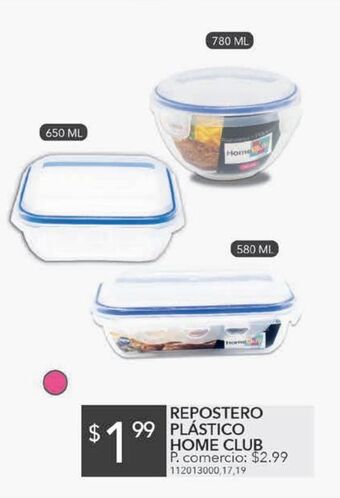 Tia Repostero plástico home club oferta
