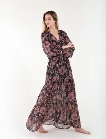 NAF NAF Vestido largo con estampado oferta