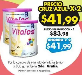 Farmacias Cruz Azul Vitafos Junior 800g oferta
