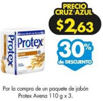 Farmacias Cruz Azul Protex Avena 110g x 3 oferta