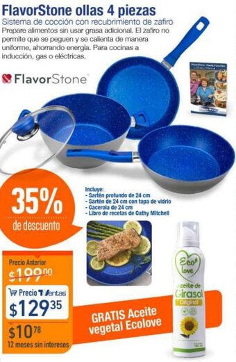 TVentas FlavorStone Ollas 4 Piezas oferta