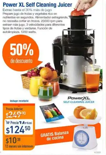 TVentas Power XL Self Cleaning Juicer oferta