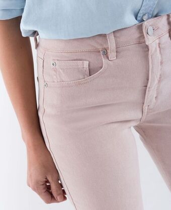 NAF NAF Pantalón para mujer negro skinny tiro medio alto paris infaltable oferta