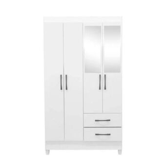 Muebles el Bosque Armario chile 4p 2c c/espejos blanco oferta
