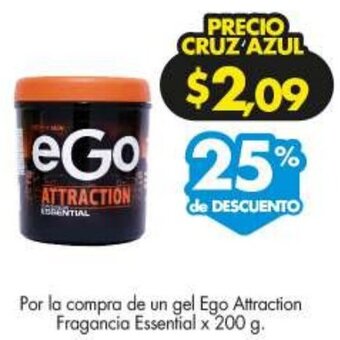 Gel Ego Attraction Fragancia Essential 200g
