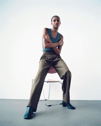 ZARA Pantalón cargo oferta