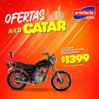 Artefacta Shineray Moto XY150-15 Stark Negro oferta