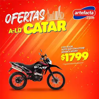 Artefacta Shark II Moto Daytona DY200 Negro oferta