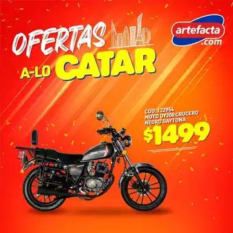 Artefacta Daytona Moto DY200 Crucero Negro oferta