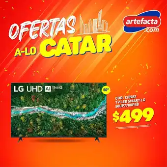 Artefacta LG TV LED Smart 50UP7700PSB oferta