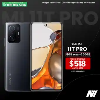 Novicompu Mi Xiaomi 11T Pro 8GB ram - 256GB oferta