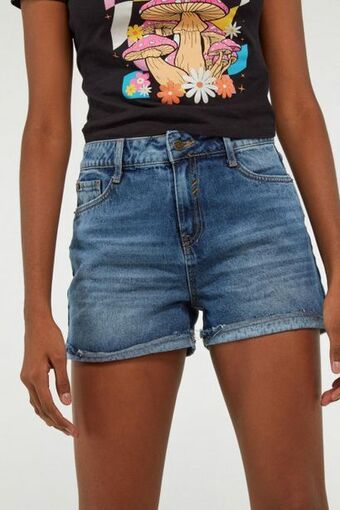 Koaj Short denim tiro alto oferta