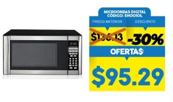 Coral Hipermercados Microondas Digital oferta