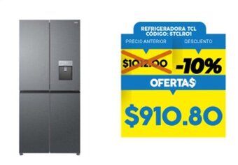 Coral Hipermercados TCL Refrigeradora oferta