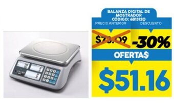 Coral Hipermercados Balanza Digital de Mostrador oferta