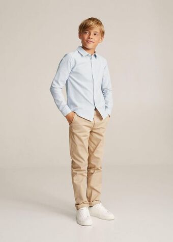 Mango Camisa algodón rayas oferta