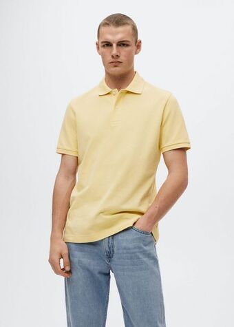 Mango Polo algodón piqué oferta