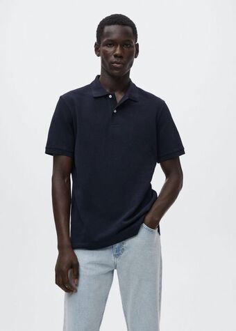 Mango Polo algodón piqué oferta