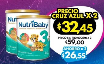 Farmacias Cruz Azul NutriBaby Formulas Infantiles Premium oferta
